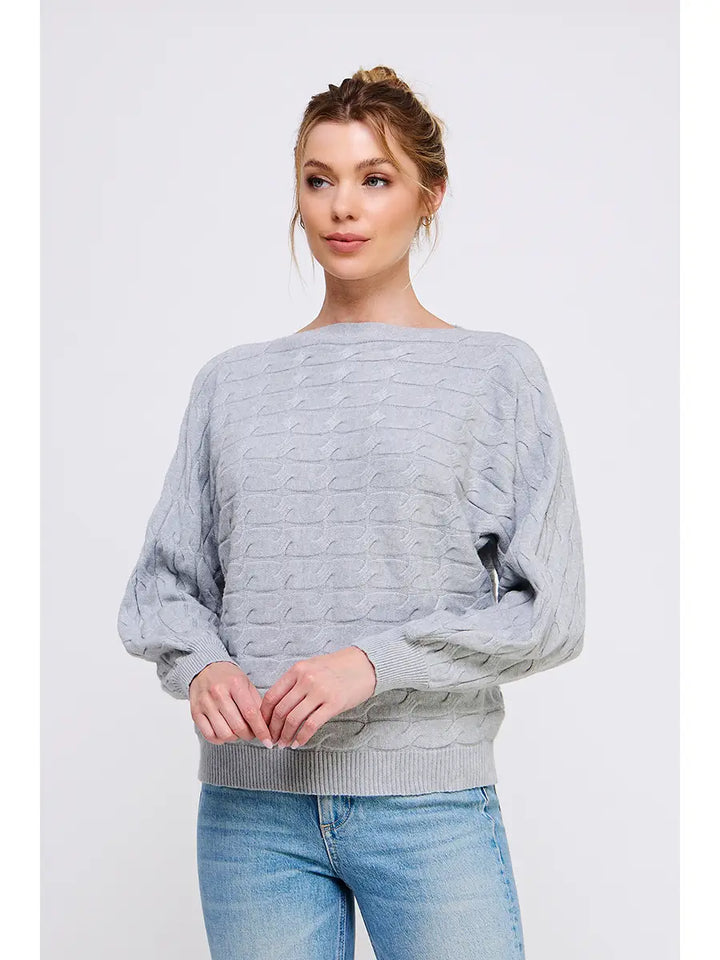 Cable Knit Dolman Sweater