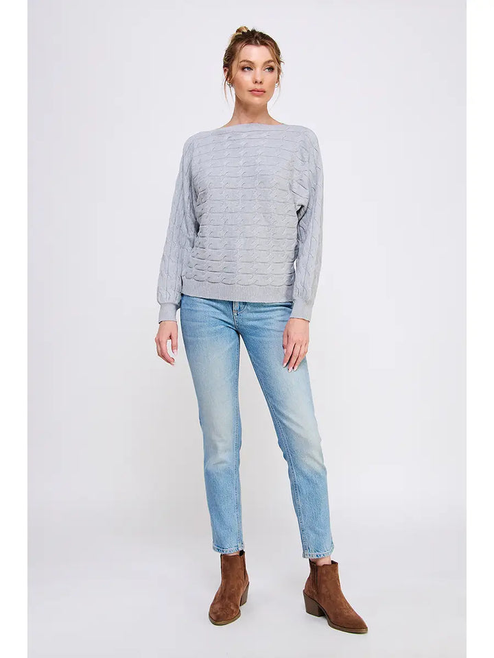 Cable Knit Dolman Sweater
