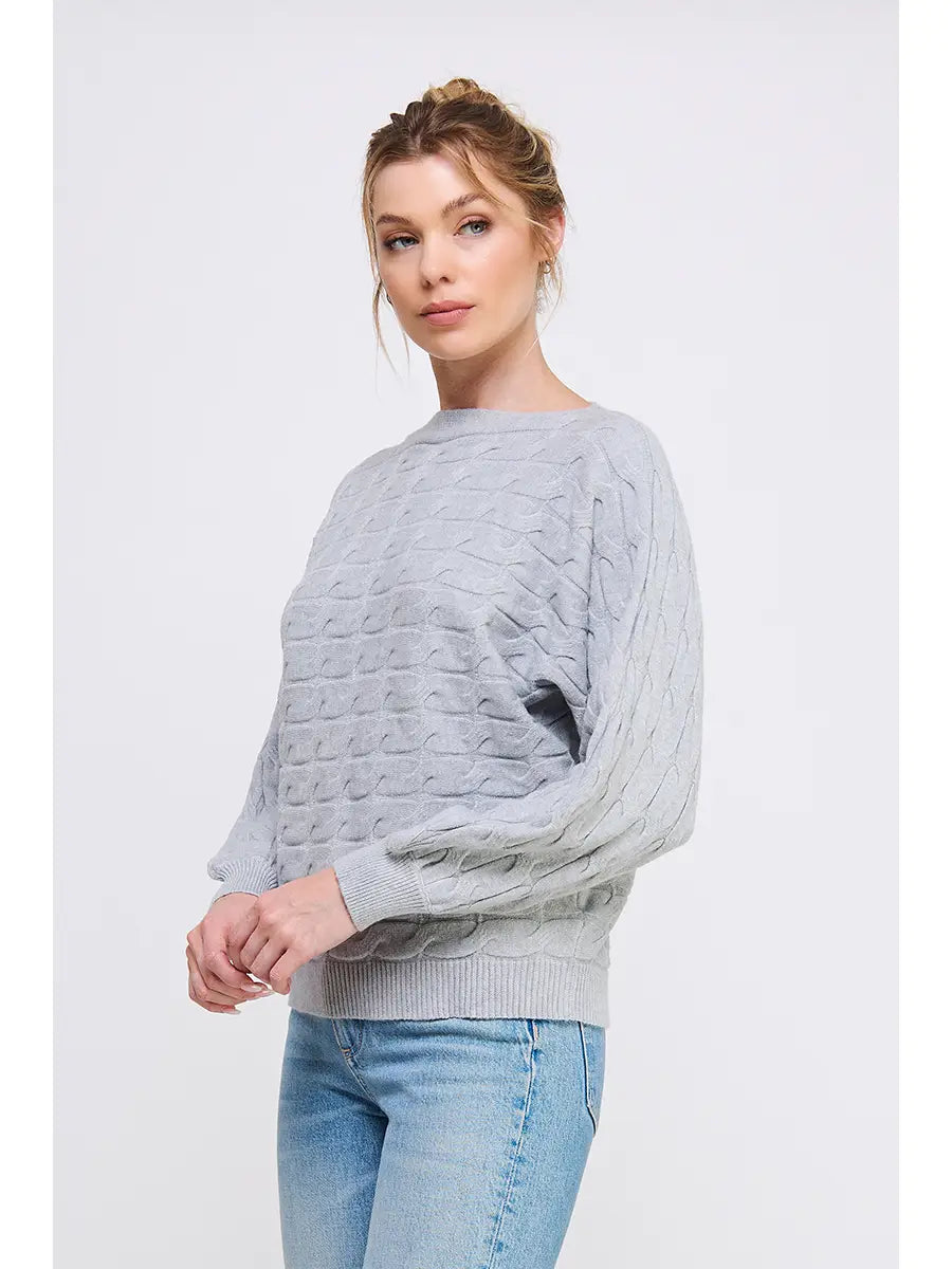 Cable Knit Dolman Sweater