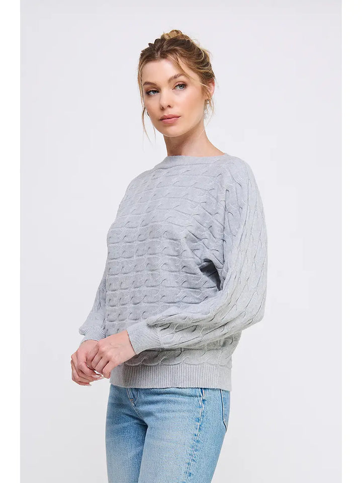 Cable Knit Dolman Sweater