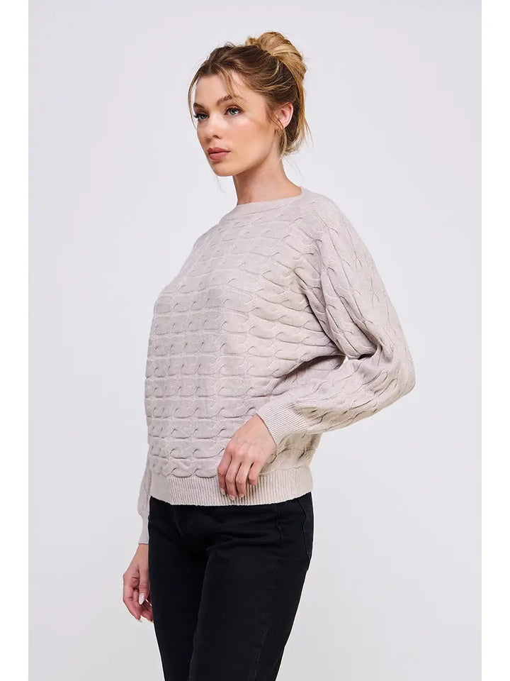 Cable Knit Dolman Sweater