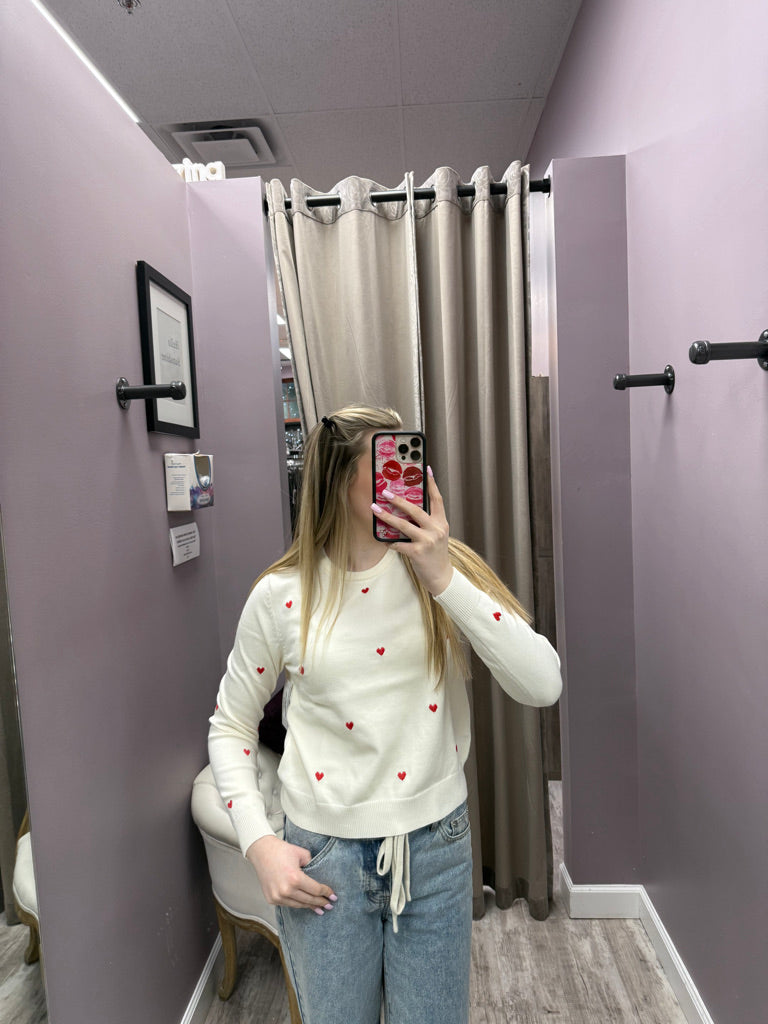 Mini Hearts Pullover