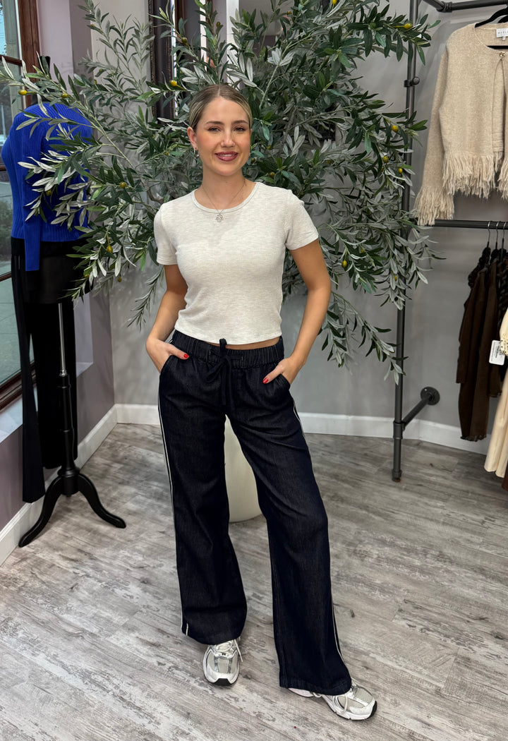 Sloane Side Striped Denim
