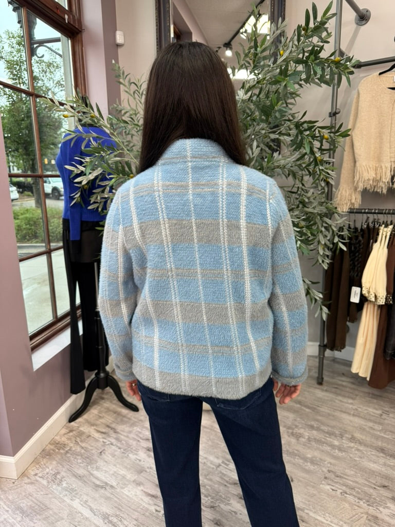 Blue Hour Plaid Jacket