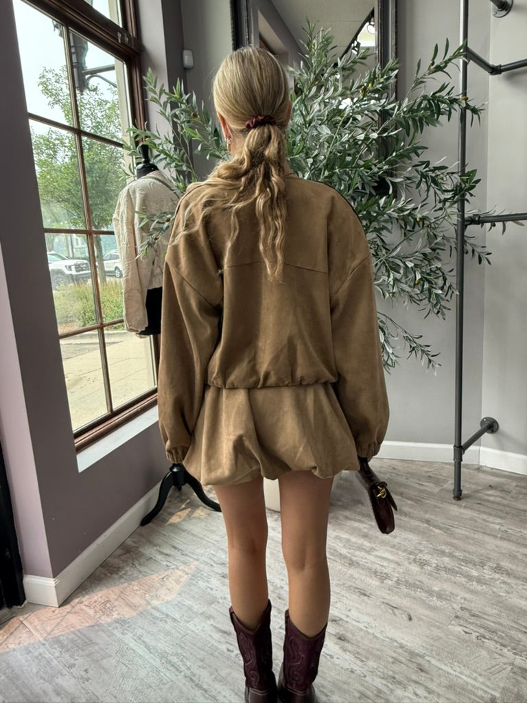 Mocha Muse Suede Jacket