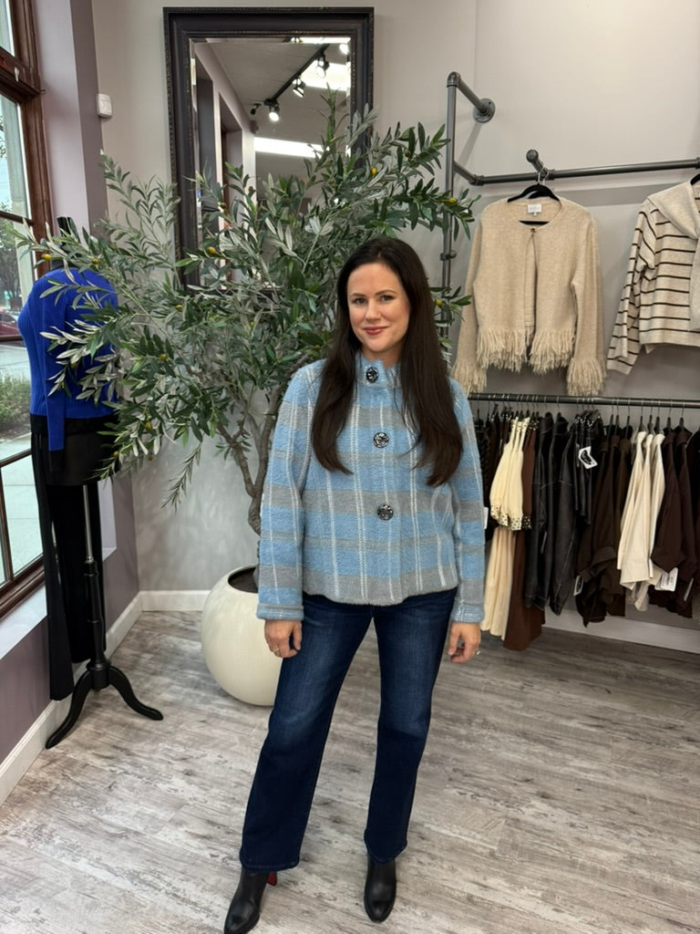 Blue Hour Plaid Jacket