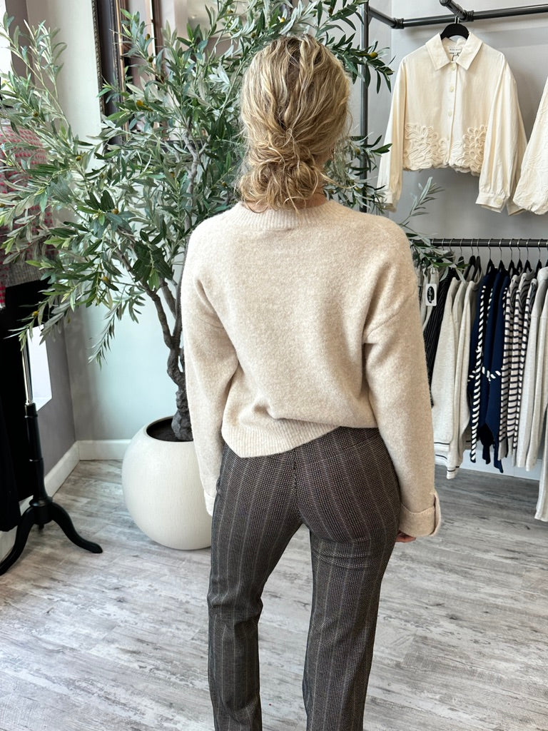 Herringbone Baby Bootcut Pants