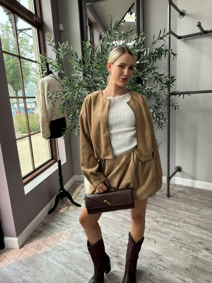 Mocha Muse Suede Jacket