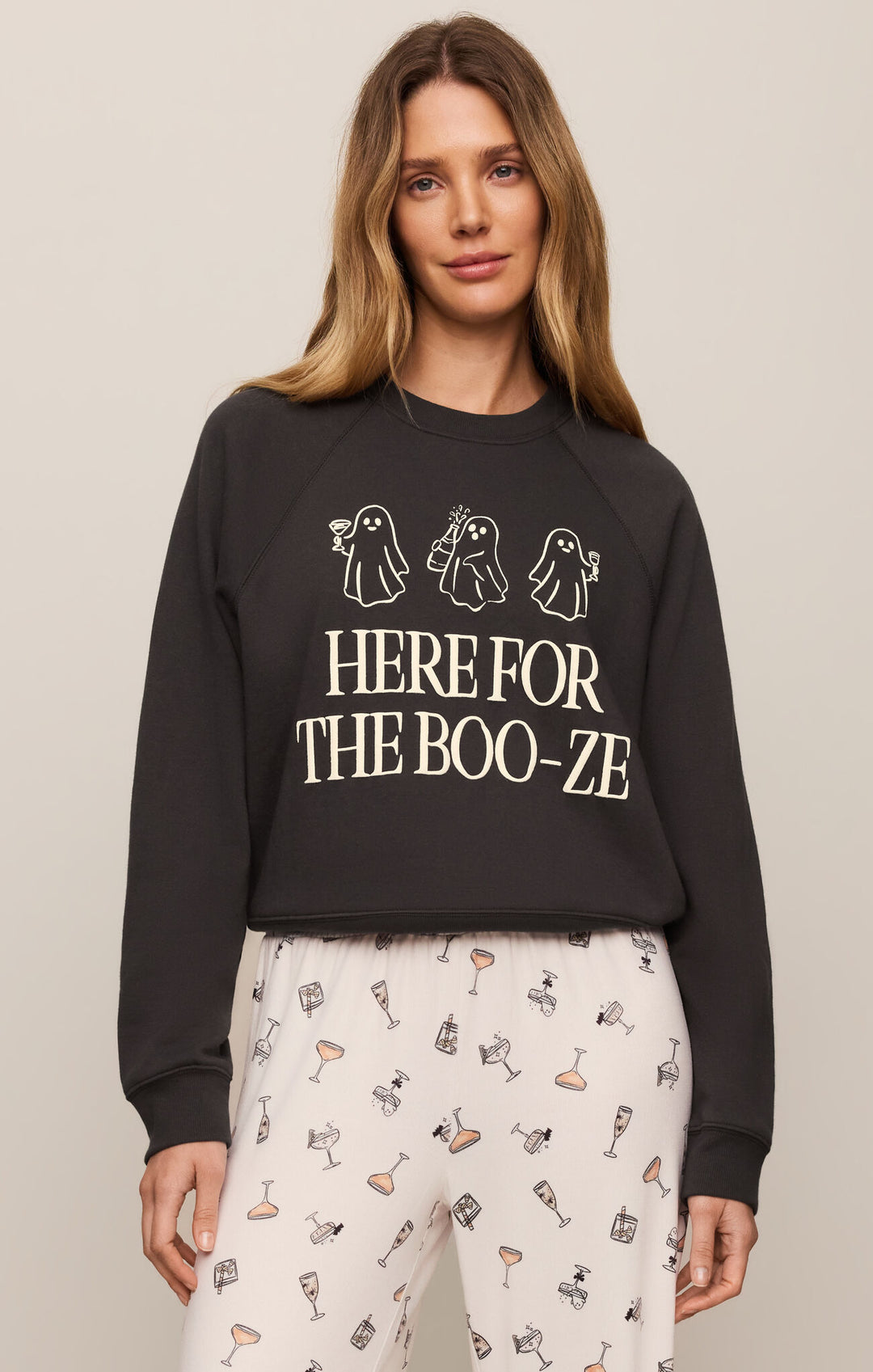 Here for the Boo-ze Sweatshirt