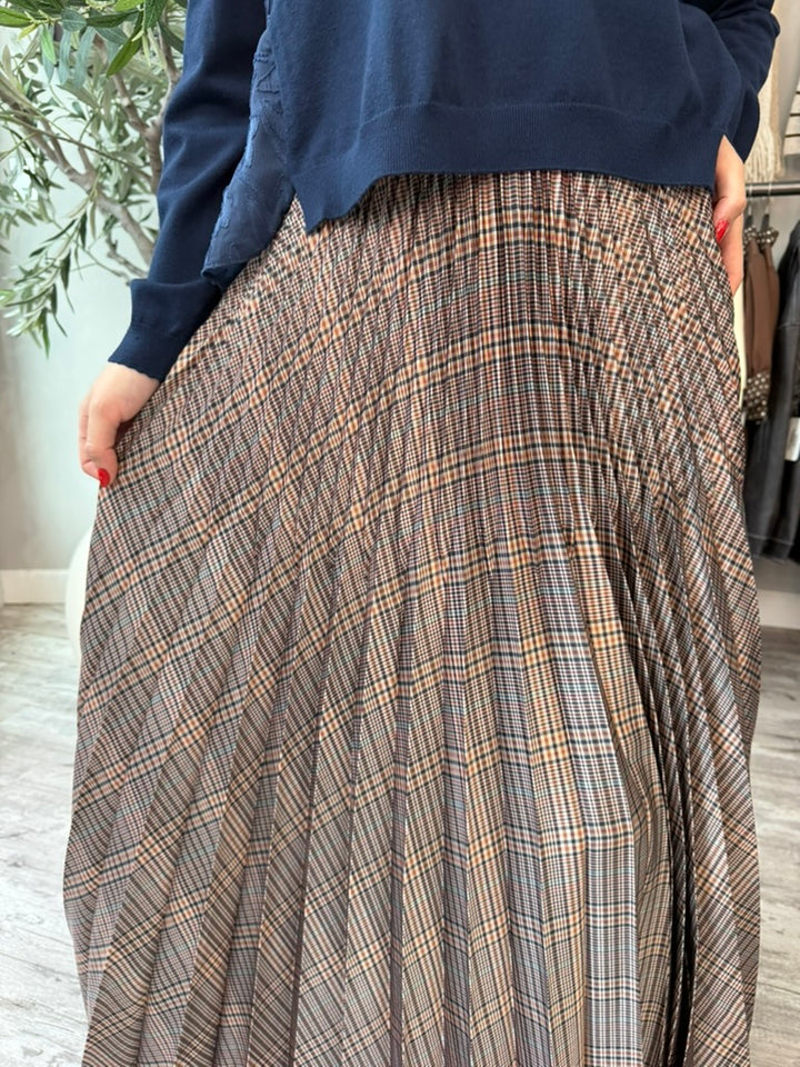 Plaid Society Midi Skirt
