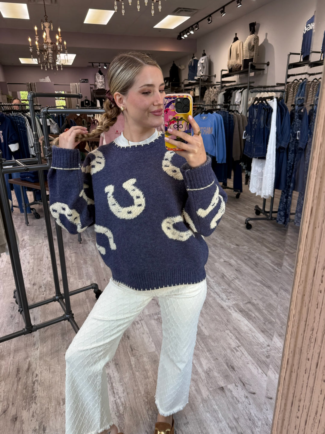 Lucky Horseshoe Sweater