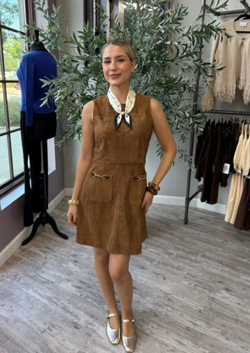 Hazel Suede Dress
