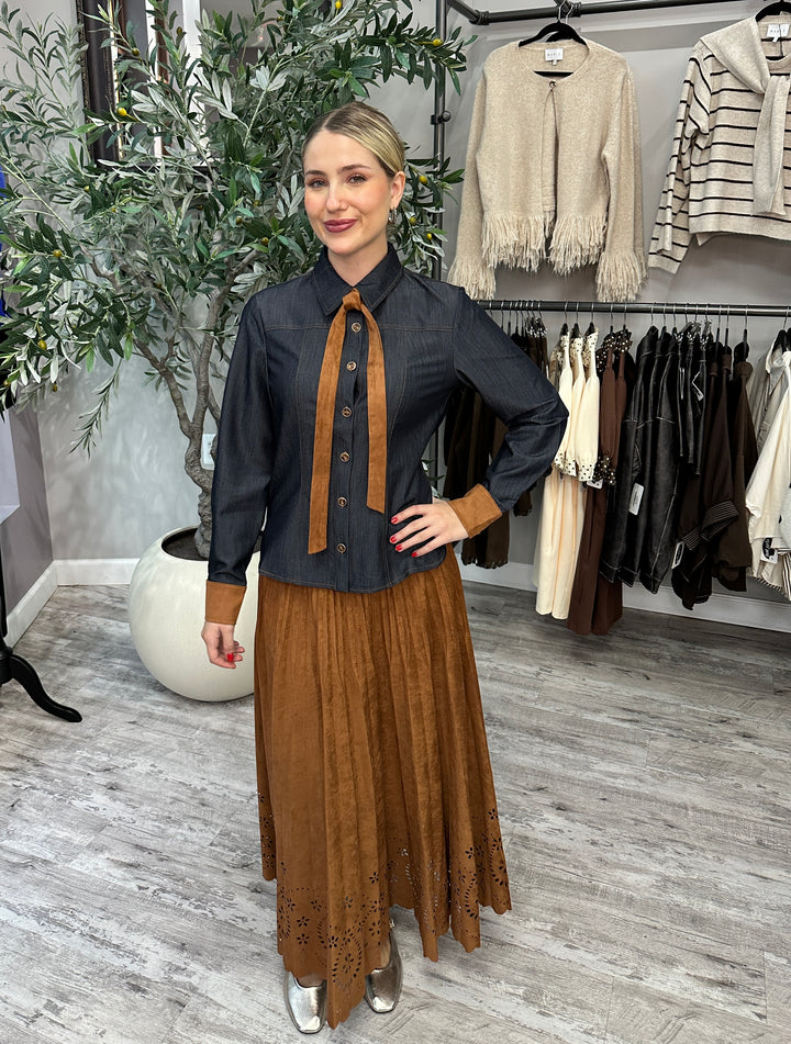 Cheyenne Tie-Neck Shirt