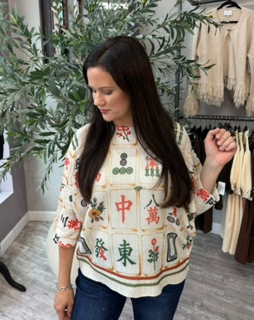 Mahjong Maven Sweater