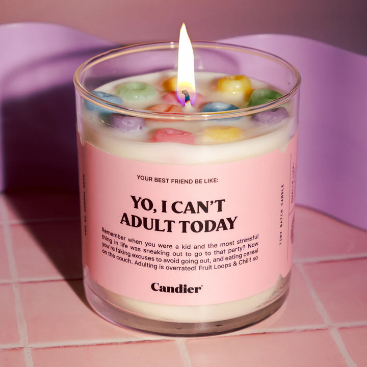 Can't Adult Today Candle