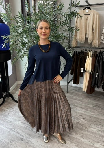 Plaid Society Midi Skirt
