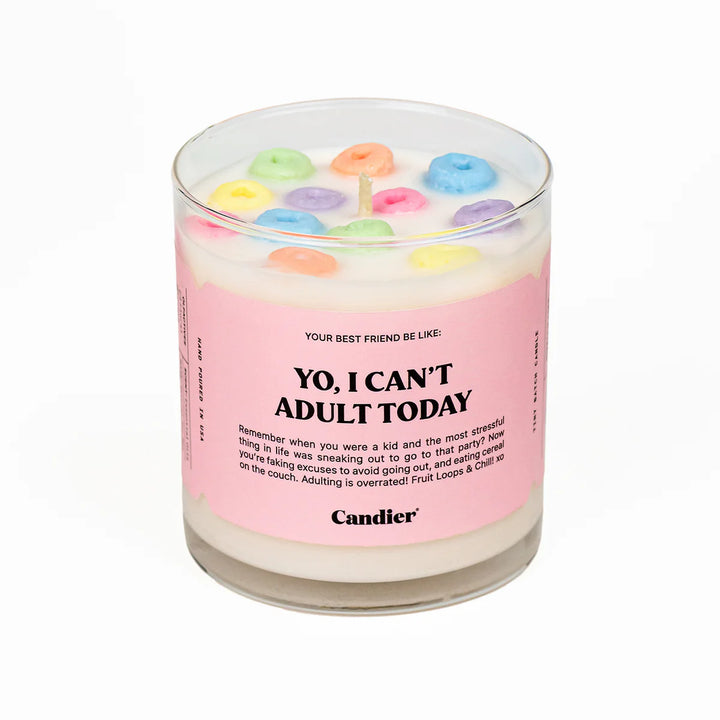 Can't Adult Today Candle