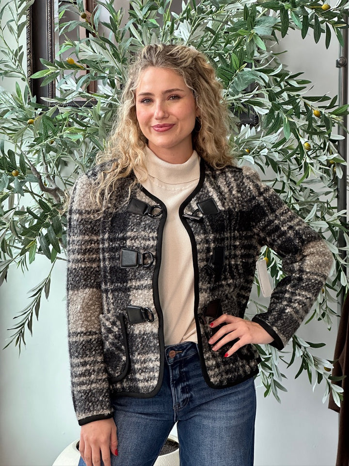 Earl Grey Plaid Jacket