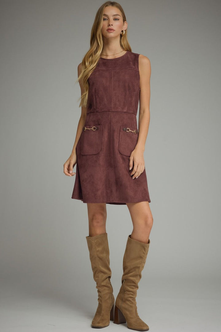 Hazel Suede Dress