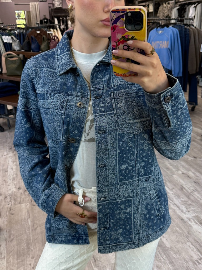 Paisley Denim Jacket