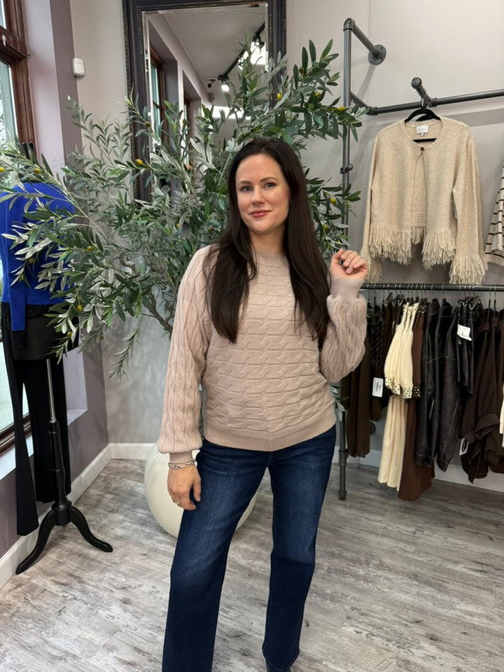 Cable Knit Dolman Sweater