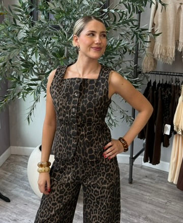 Catwalk Leopard Vest