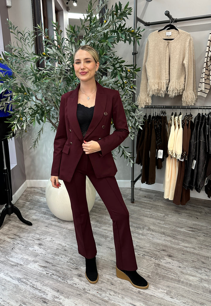 Bordeaux Flared Trouser