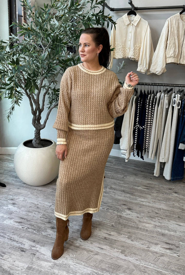 Audra Cable Knit Sweater