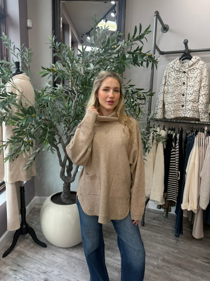 Aprés Cowl Neck Pullover
