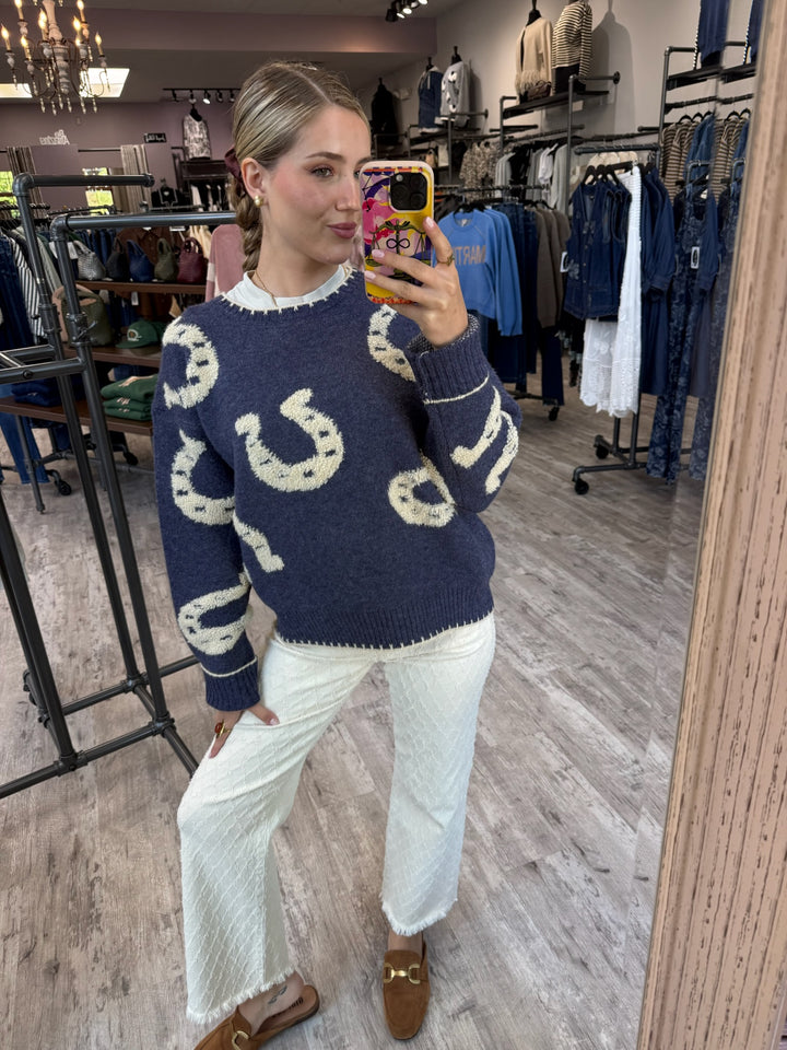 Lucky Horseshoe Sweater