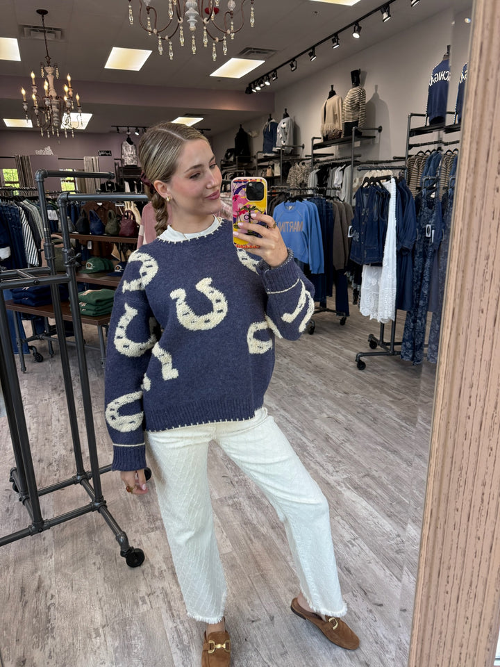 Lucky Horseshoe Sweater