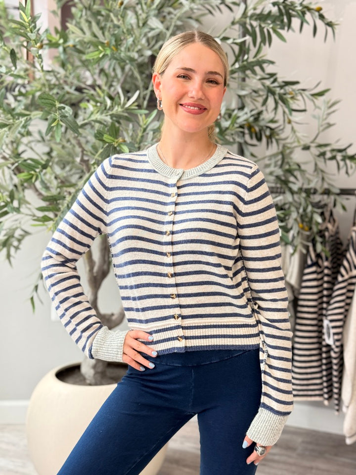 Harbor Stripe Cardigan