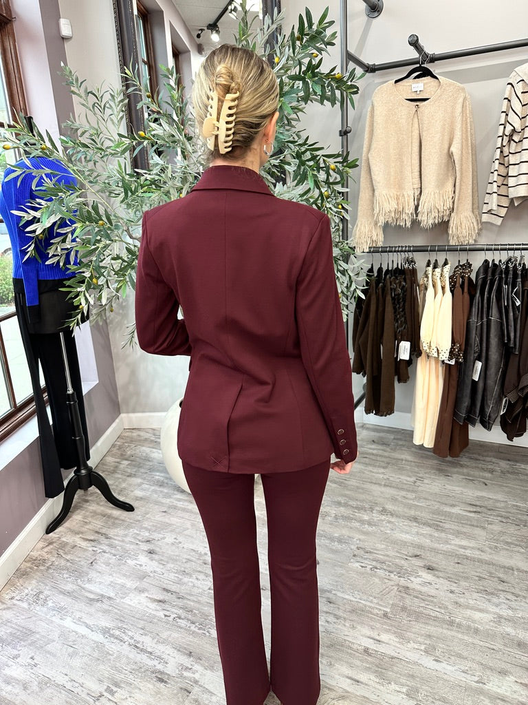 Bordeaux Flared Trouser