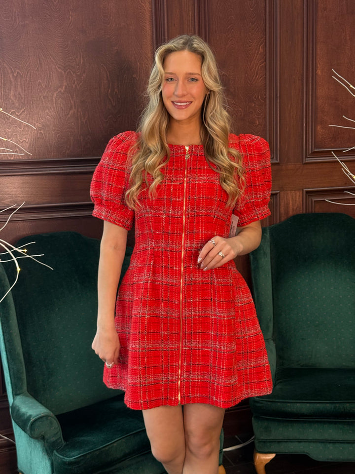 Holly Red Plaid Dress