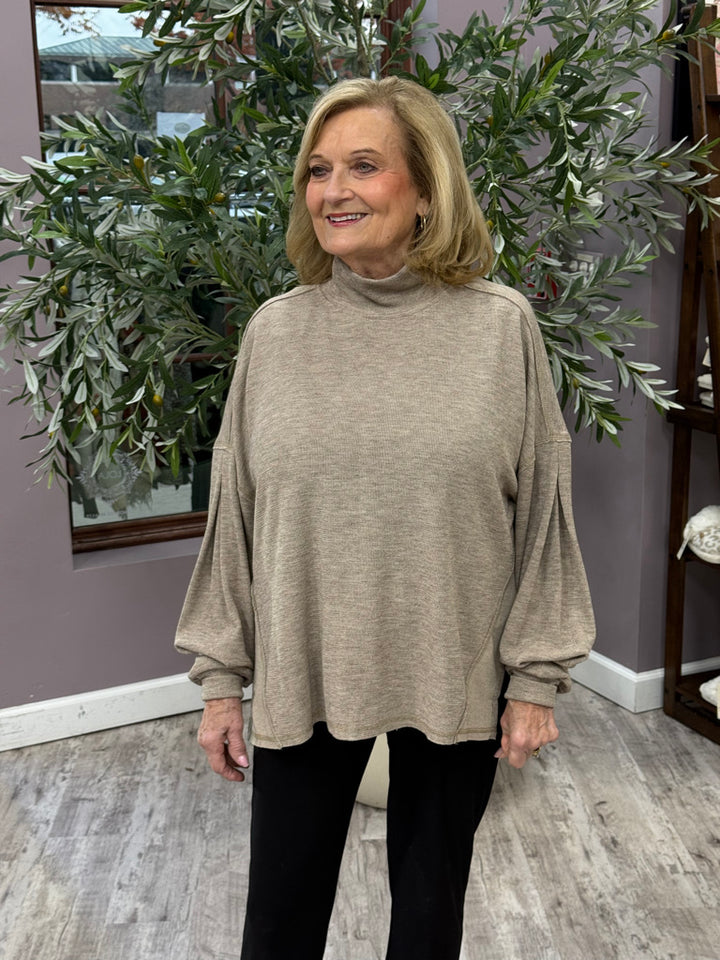 Leila Lantern Sleeve Sweater