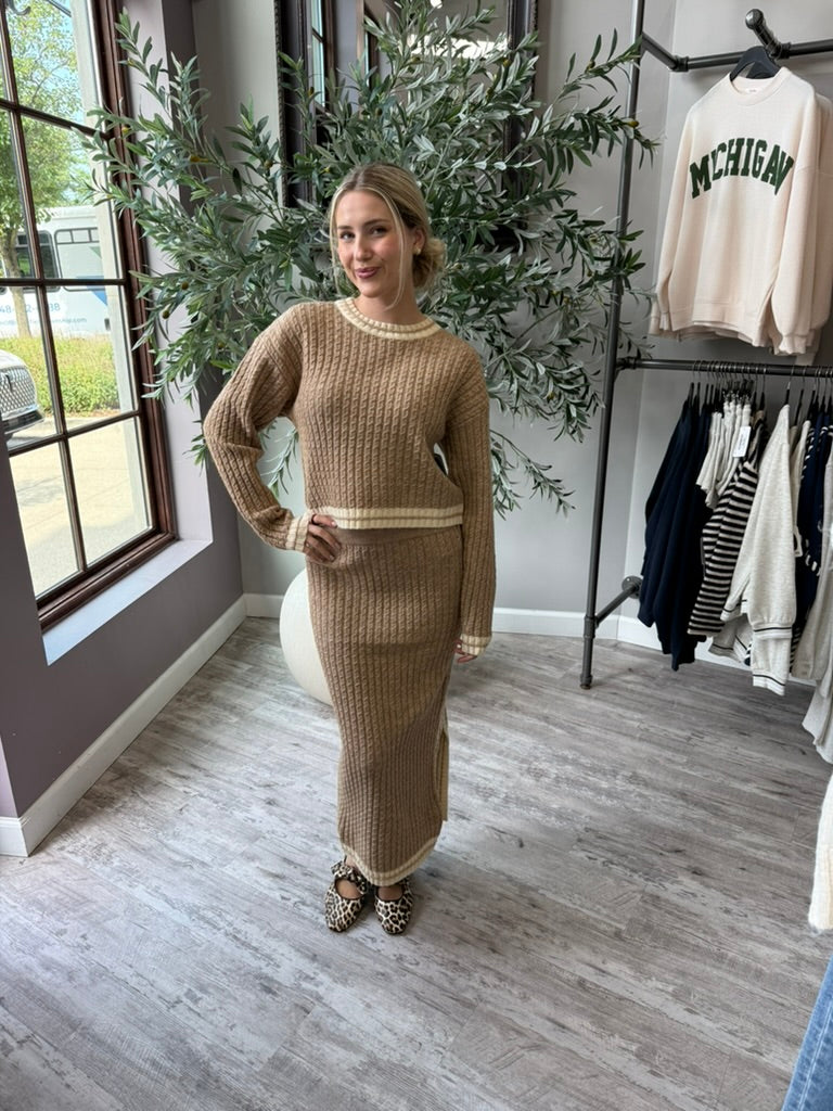Audra Cable Knit Sweater