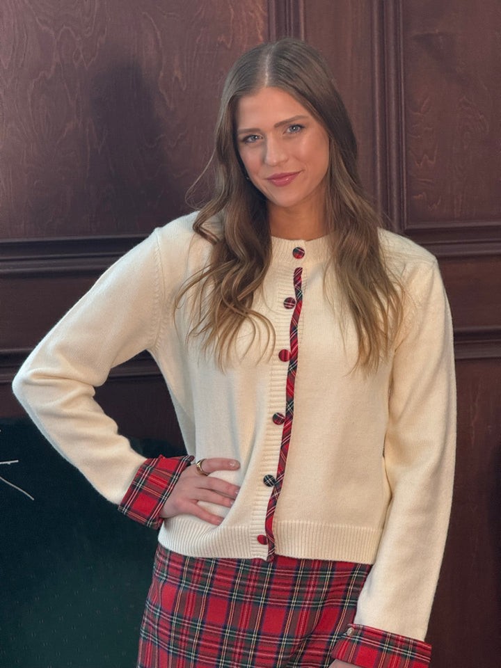 Bonnie Plaid Cardigan
