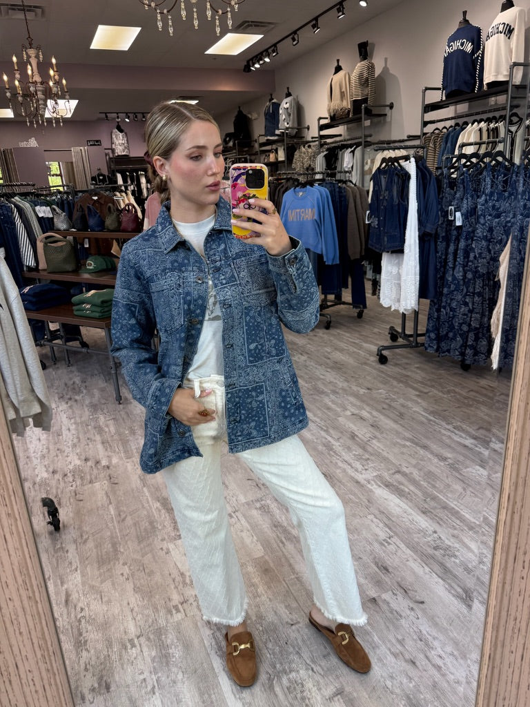 Paisley Denim Jacket