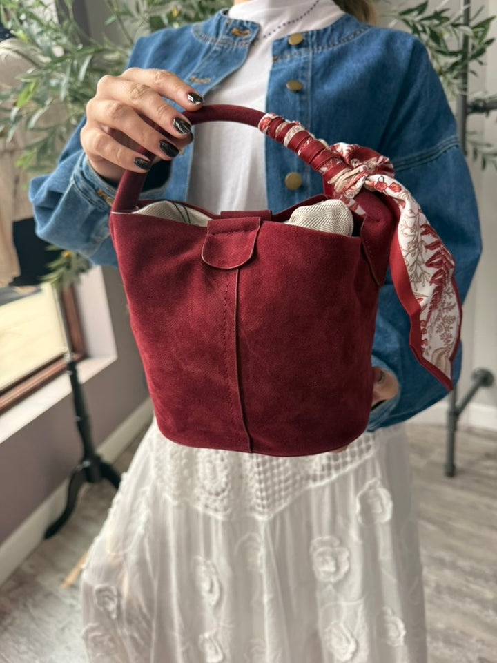 Sienna Suede Bucket Bag
