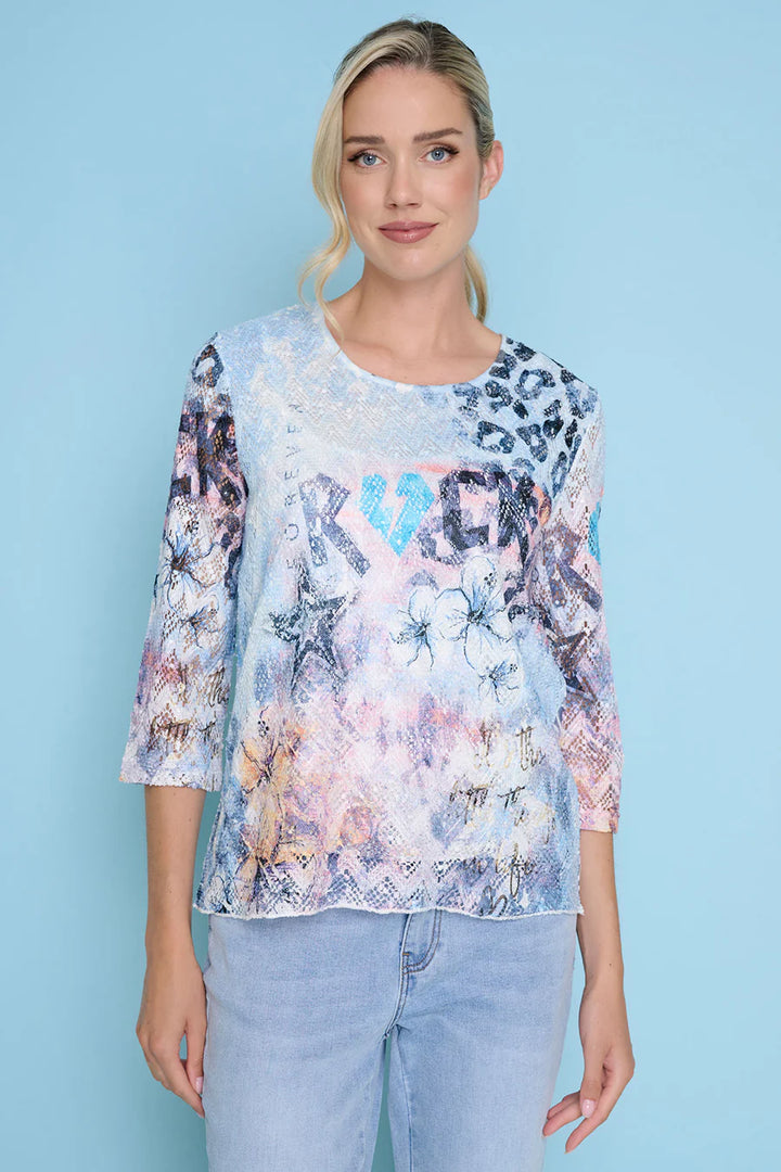 Glam Rock Leopard Tee, Final Sale