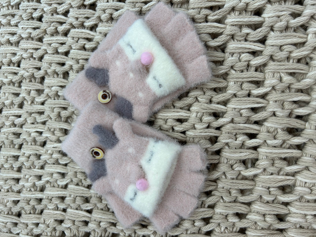 Clarice Reindeer Kids Gloves