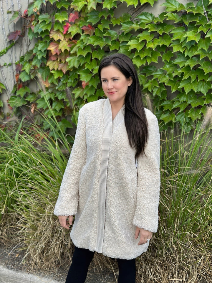 Cream Puff Sherpa Coat