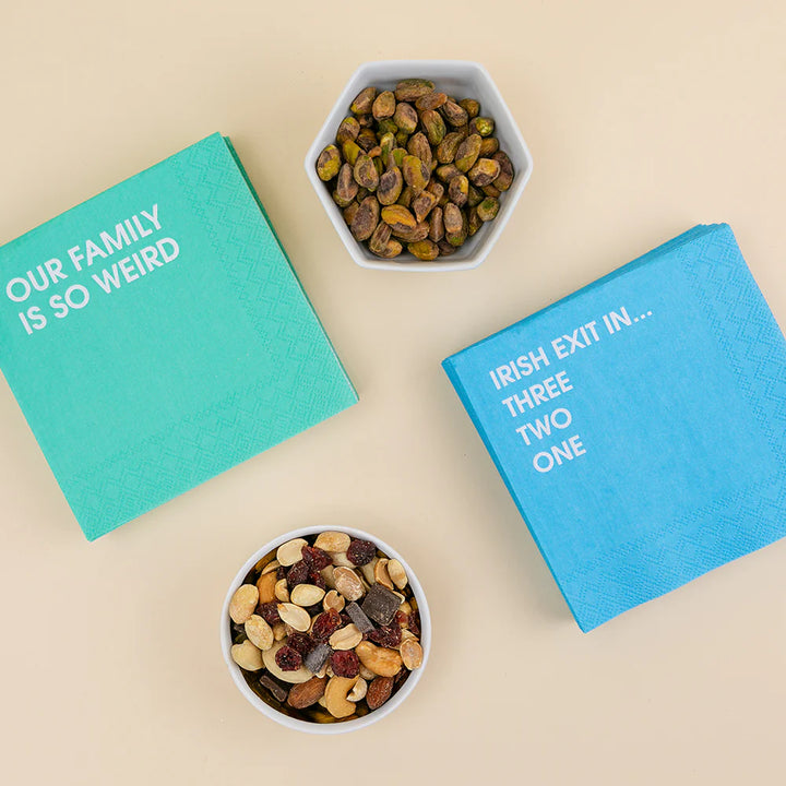 Our Family is So Weird Cocktail Napkin