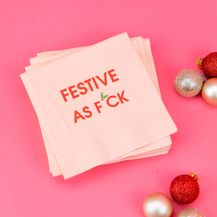 Festive AF Cocktail Napkin