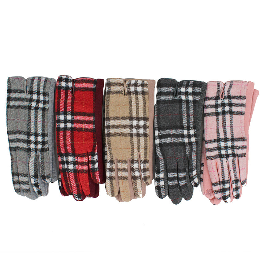 Tartan Plaid Gloves