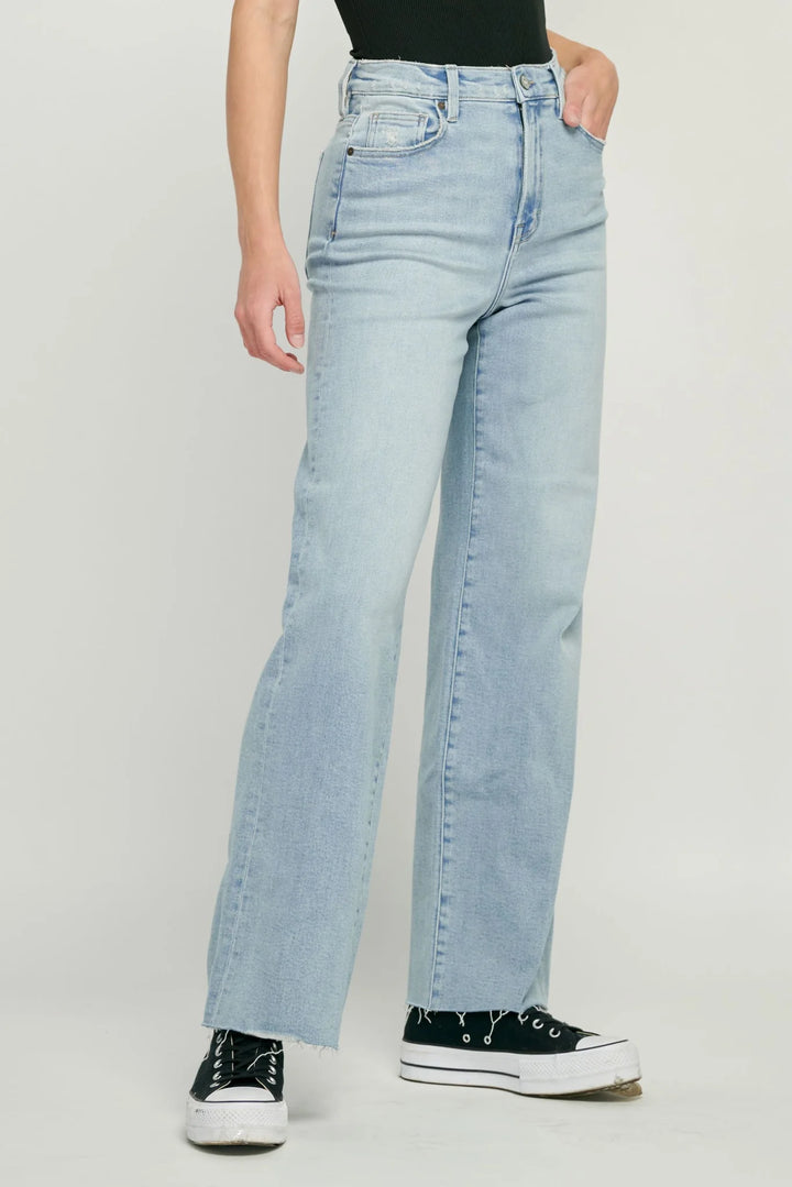 Logan Wide Leg Jean, Light Blue