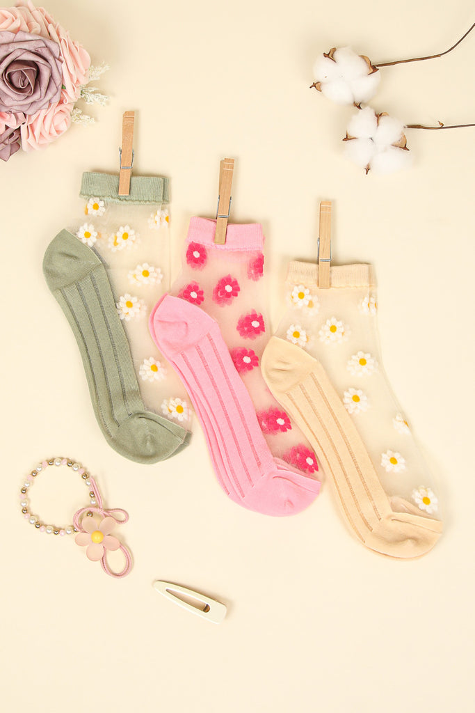 Daisy Girl Mesh Ankle Socks SC10032A Very J – Just Girls Boutique