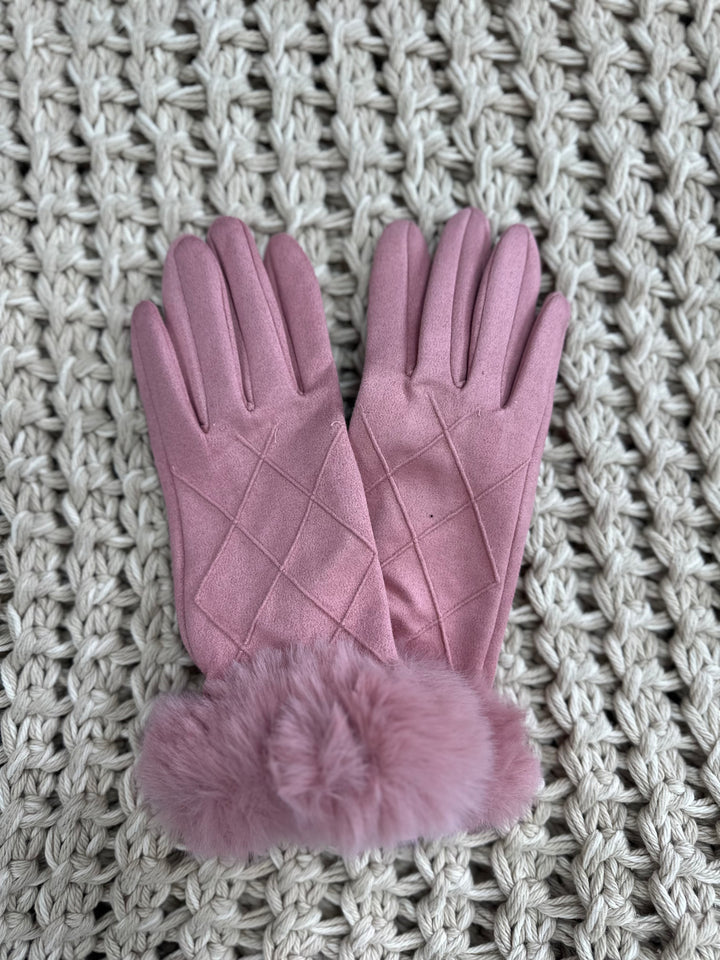 Snowbunny Suede Gloves