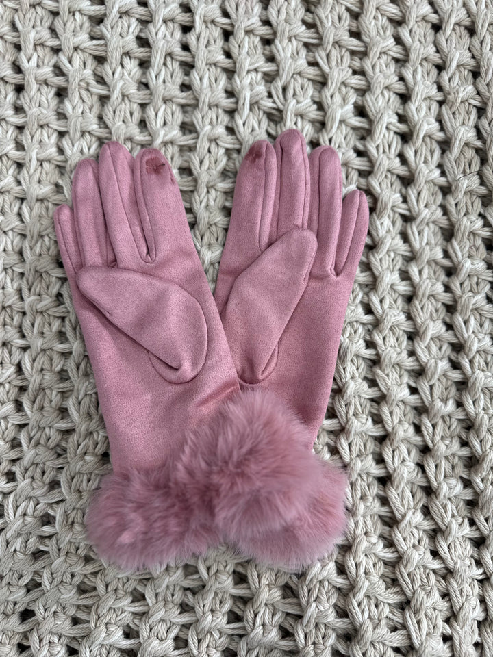 Snowbunny Suede Gloves