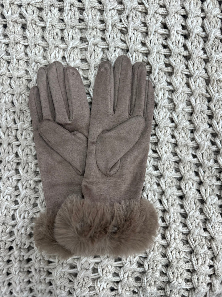 Snowbunny Suede Gloves